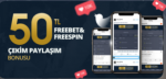 Sporcasino 50 TL Freebet ve Freespin Çekim Paylaşım Bonusu sporcasino freebet freespin