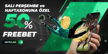 Harikabet Salı-Perşembe %50 FreeBet harikabet-freebet-haftasonu