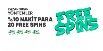 Portbet %10 Nakit Para + 20 Free Spin portbet bonus 3