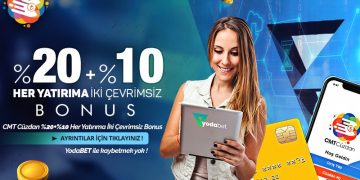 Yodabet CMT İle %20 + %10 İki Çevrimsiz Bonus yodabet-cevrimsiz-cmt