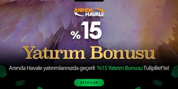 Tulipbet %15 Çevrimsiz Havale Bonusu tulipbet-havale