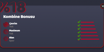 Redwin %18 Kombine Bonusu redwin-kombine