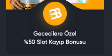 Betibom Gececilere Özel %50 Slot Kayıp Bonusu betibom-slot-kayip-bonus