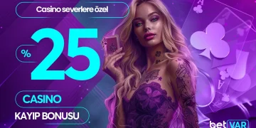 Betvar 25% Casino / Canlı Casino Kayıp Bonusu betvar casino kayip
